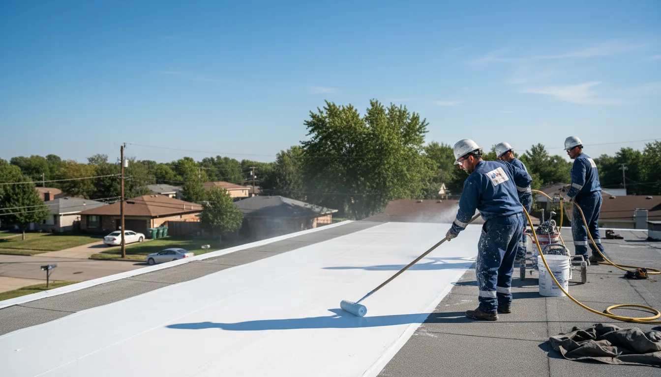 Commercial roof coating in Tyringham, MA near me